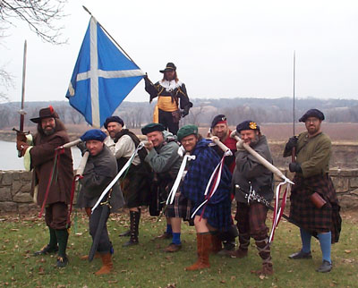 Clann Tartan pikemen at the Ferguson wedding